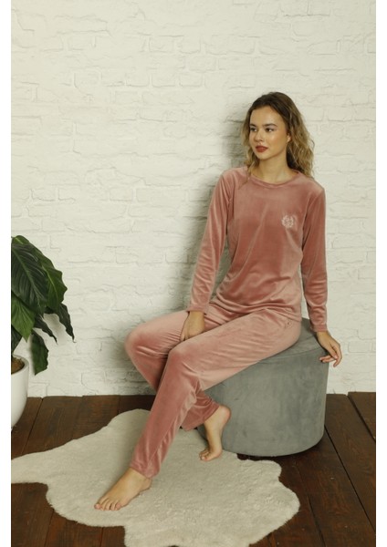 Kadife Kışlık Kadın Pijama Takımı