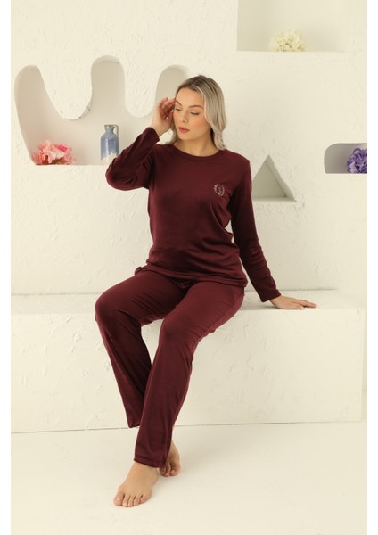 Kadife Kışlık Kadın Pijama Takımı
