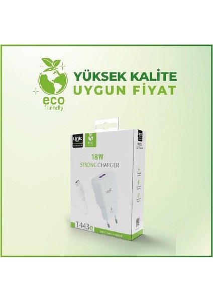T443E Eco Friendly 18W Type--C Şarj Aleti fiyatları