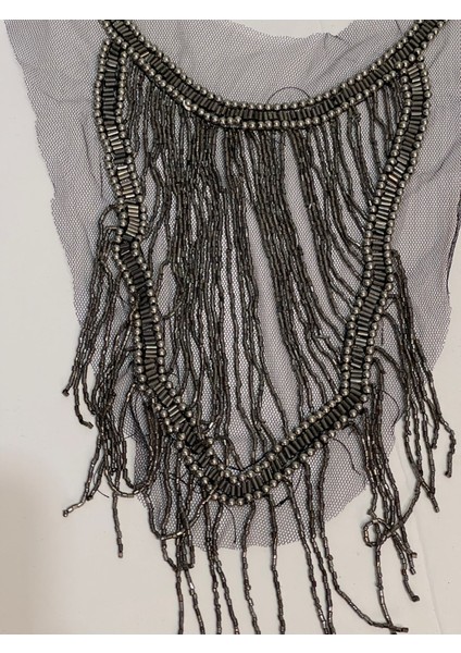 24X35 cm Taşlı Boncuklu Tasarım Kıyafet Yaka Aksesuarı Aplik Dikiş fiyatları