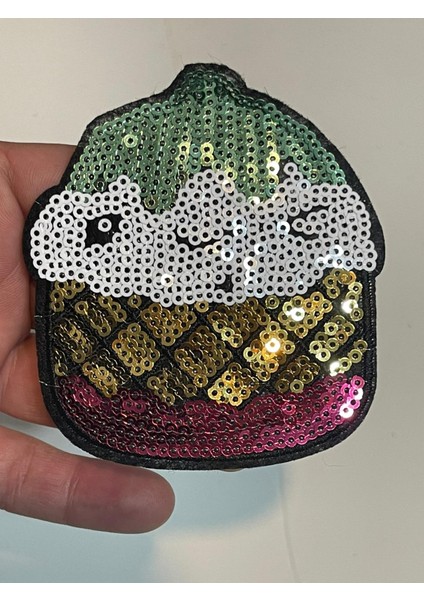 8x9 cm Ütü Ile Yapışan Pul Payetli Aplik Arma Yama Aksesuar