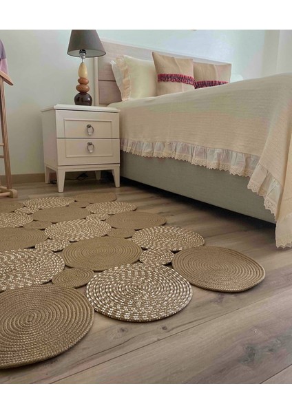 Jüt Hasır Ipliğinden Dokunan Salon Halısı,mutfak ve Koridor Halısı Royal Serisi Jüt Kilim 613 fırsatları