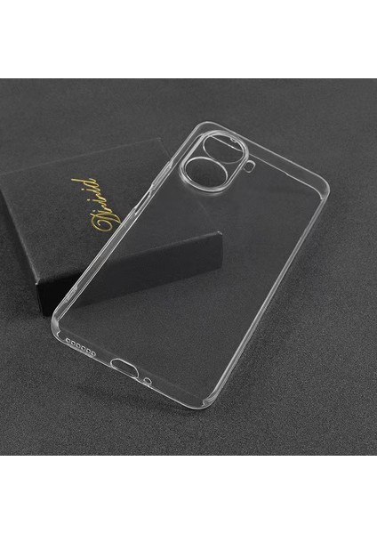 Huawei Nova 10 Se Kılıf Şeffaf Kamera Korumalı Slikon + Ekran Koruyucu