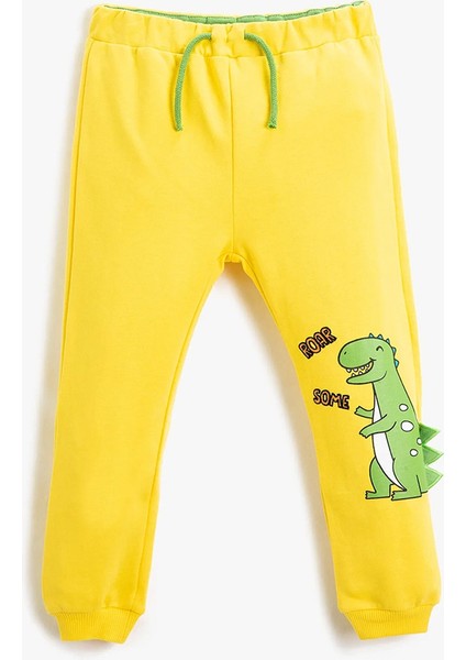 Erkek Bebek Eşoftman Alt Sarı