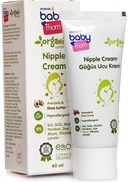 Organik Anne Göğüs Ucu Kremi 40ML