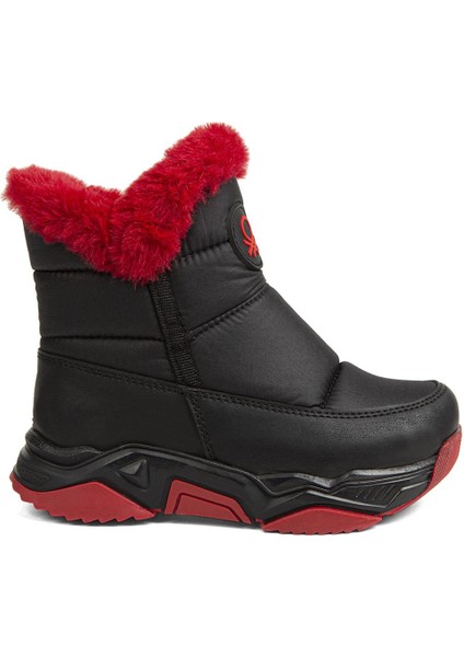 ® | BN-70009 - 3256 Siyah Kırmızı - Çocuk Bot