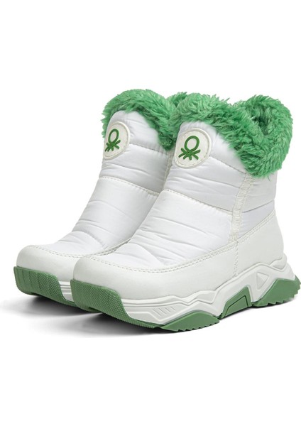 ® | BN-70009 - 3256 Beyaz Yesil - Çocuk Bot