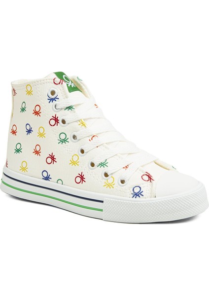 Benetton® | BN-30734 - 3374 Beyaz - Kadın Spor Ayakkabı