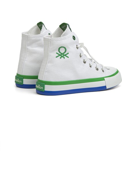 ® | BN-30193 - 3394 Beyaz Yesil - Çocuk Spor Ayakkabı modelleri