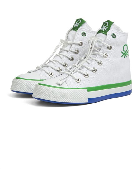 ® | BN-30193 - 3394 Beyaz Yesil - Çocuk Spor Ayakkabı fırsatları