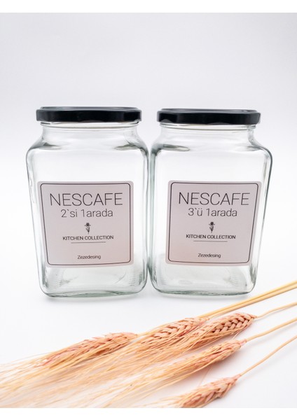 Nescafe 2'Si Bir Arada Ve Nescafe 3'Ü Bir Arada Kavanozu Cam 1000ml