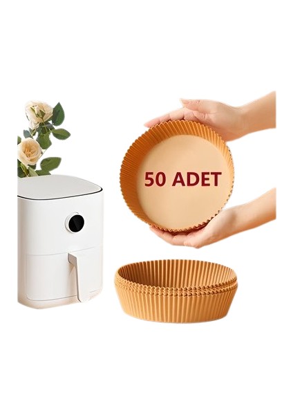 Fritöz Pişirme Kağıdı - Air Fryer Liners Hava Fritözü Xiaomi Philips Yağsız Tefal Kumtel Mı