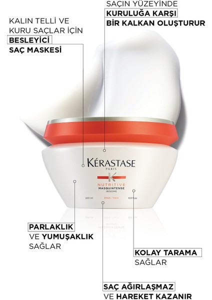 Kerasatse Nutritive Masquintense Thick Kalın Telli Kuru Saçlara Nem Veren Besleyici Maske 200ml fiyatları