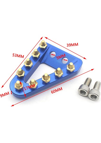 FC250 Te/tx/tc/fc/fx/fe Için Cnc Fren Pedal Plakası 125-501 Mavi (Yurt Dışından)