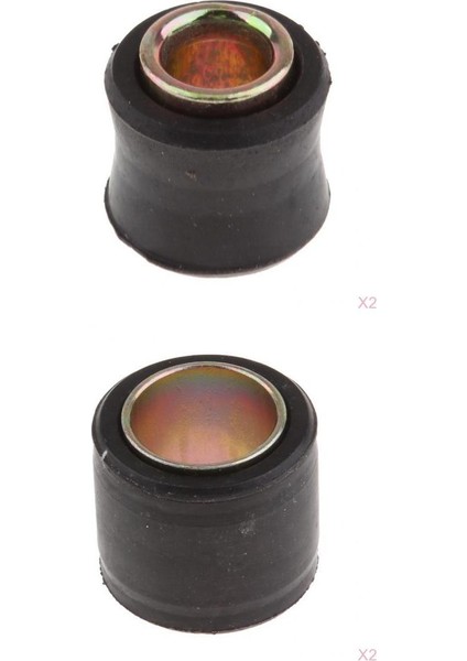 4x Motosiklet Metal Şok Emici Burs Akıllı Kauçuk Bush 10MM 14MM (Yurt Dışından)