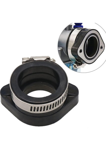 Motosiklet Karbüratör Adaptörü 48MM Kauçuk Hava Emme Manifoldu 22 24 48MM Siyah (Yurt Dışından) modelleri