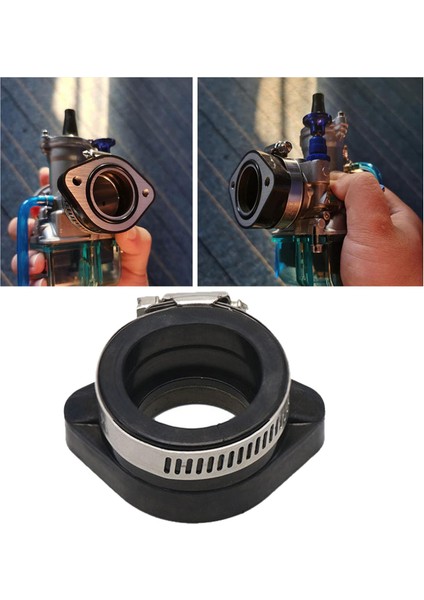 Motosiklet Karbüratör Adaptörü 48MM Kauçuk Hava Emme Manifoldu 22 24 48MM Siyah (Yurt Dışından) fırsatları
