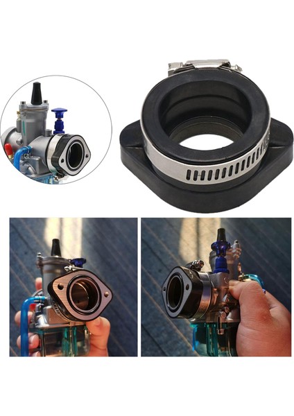 Motosiklet Karbüratör Adaptörü 48MM Kauçuk Hava Emme Manifoldu 22 24 48MM Siyah (Yurt Dışından) indirimleri