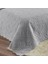 Home Lily Gri Microfiber Kapitone Çift Kişilik Yatak Örtüsü 23415 4