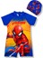 Efsane Spiderman Örümcek Adam Baskı Detay Hassas Ten Yarım Kollu Fermuarlı Yüzücü Tarz Bone Hediyeli 1