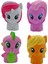 PopŞeker My Little Pony Playskool Friends 4'lü Karakter Set Pony Oyuncakları Her Biri 6.5cm. 1