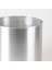 Silindir Alüminyum Saksı Gümüş Ebat 15 x 15 cm 2