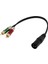 Xlr Erkek Fiş 2 x Fono Fono Rca Fiş Kablo Adaptör Adaptörü 30CM/11.8 " (Yurt Dışından) 1