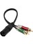 Xlr Erkek Fiş 2 x Fono Fono Rca Fiş Kablo Adaptör Adaptörü 30CM/11.8 " (Yurt Dışından) 2