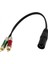 Xlr Erkek Fiş 2 x Fono Fono Rca Fiş Kablo Adaptör Adaptörü 30CM/11.8 " (Yurt Dışından) 3