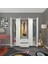 Kenzlife gardırop 6 kapaklı kapılı 2 çekmeceli glayör 168*150*42 byz ayaklı gardolap dolap 1
