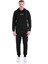 Siyah Regular Fit Düz Kapüşonlu Pamuklu Kanguru Cep Sweatshirt 4