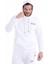 Ekru Regular Fit Düz Kapüşonlu Pamuklu Kanguru Cep Sweatshirt 3