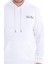 Ekru Regular Fit Düz Kapüşonlu Pamuklu Kanguru Cep Sweatshirt 5