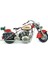 Dekoratif Metal Motosiklet Kırmızı 3