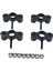 4pcs Metal Rc Araç Direksiyon Kupası J3 Rc Hobi Araba Modifikasyonu Siyah 1