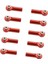 1/8 Hpı Hsp Rc Canavar Kamyonu Için 3x M4 Rc Araba Top Kafa Çekme Çubukları Bağlantı - Kırmızı, 2