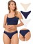 File Lastikli Lazer Kesim Bikini Külot 3'lü Paket - 2 1