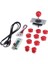 Bilgisayar Rocker Arcade Aksesuarları Arcade Dıy Kit Arcade Joystick 10X Düğme Kırmızı (Yurt Dışından) 3