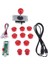 Bilgisayar Rocker Arcade Aksesuarları Arcade Dıy Kit Arcade Joystick 10X Düğme Kırmızı (Yurt Dışından) 4