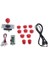 Bilgisayar Rocker Arcade Aksesuarları Arcade Dıy Kit Arcade Joystick 10X Düğme Kırmızı (Yurt Dışından) 5