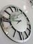 Circle Roma Silver Model Gümüş Renk 60 Cm Dekoratif Aynalı Duvar Saati 2
