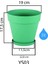 YS03 Yalı Saksı Drenaj Aparatlı Tabaklı Dekoratif Saksı 19CM, 3 Litre Kirli Beyaz 2