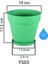 YS03 Yalı Saksı Drenaj Aparatlı Tabaklı Dekoratif Saksı 19CM, 3 Litre Kirli Beyaz 5
