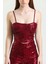 Gloplu Arkası Fermuarlı Zara Payet Bustiyer | BST33154 Bordo 3
