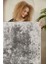 Dekoratif Özel Tasarım Pamuklu Dokuma Taban Yumuşak Dokulu Halı Siyah 80 x 120 cm 2