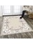 Dekoratif Özel Tasarım Pamuklu Dokuma Taban Yumuşak Dokulu Halı Bej 80 x 150 cm 3