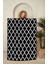 Dekoratif Özel Tasarım Pamuklu Dokuma Taban Yumuşak Dokulu Halı Beyaz 80 x 120 cm 4