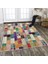 Dekoratif Özel Tasarım Pamuklu Dokuma Taban Yumuşak Dokulu Halı Renkli 80 x 120 cm 3