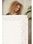Dekoratif Özel Tasarım Pamuklu Dokuma Taban Yumuşak Dokulu Halı Bej 80 x 150 cm 4