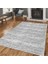 Dekoratif Özel Tasarım Pamuklu Dokuma Taban Yumuşak Dokulu Halı Gri 80 x 120 cm 3